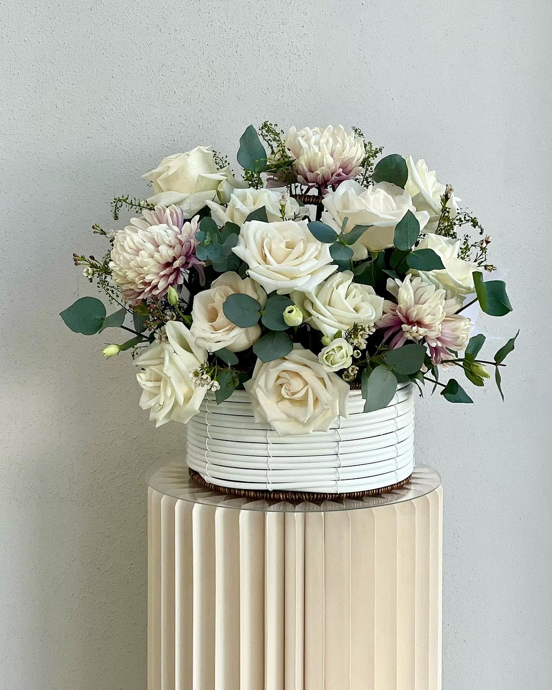 Fresh Flowers Arrangement in a big basket✨