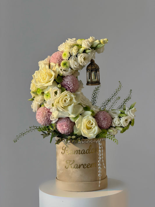 Crescent Moon Floral Box