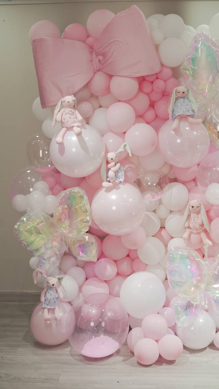 Pink Balloons and Butterflies
