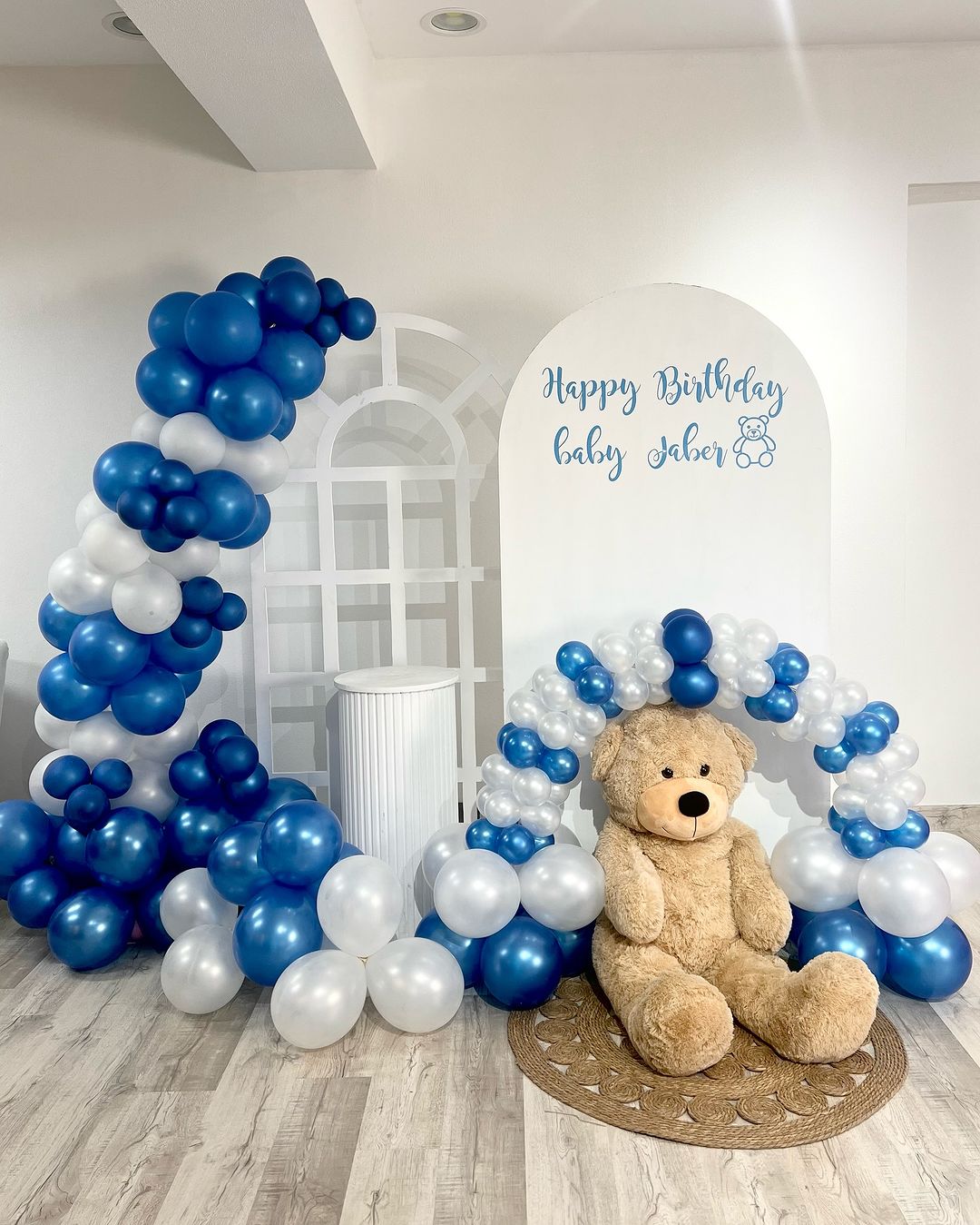 Birthday Stand With Balloon Arrangement