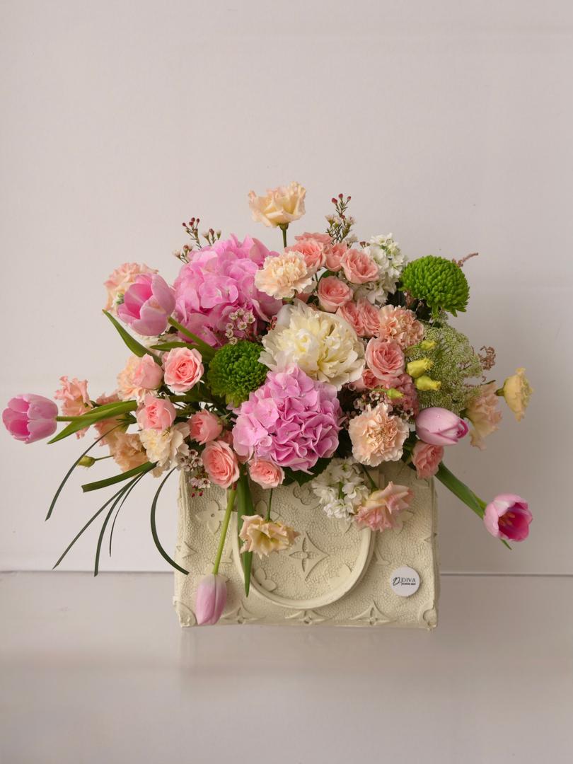 LV Floral Vase