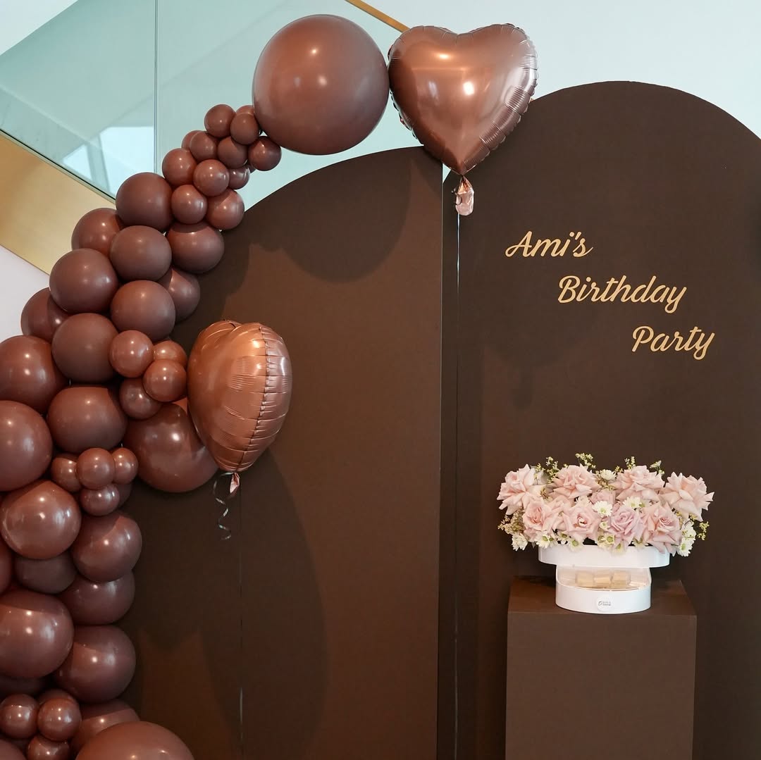 Chocolate Luxe Birthday Setup