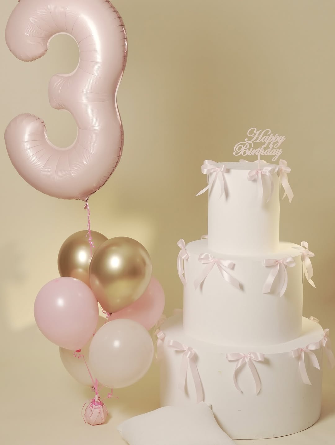 Blush & Gold Third Birthday